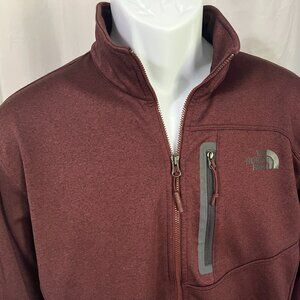 🏔️ The North Face Men’s Dark Burgundy 1/4 Zip Pullover Jacket L 🔥